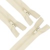 ANPURZII 3PCS #5 12 Inch Beige Separating Jacket Zippers for
