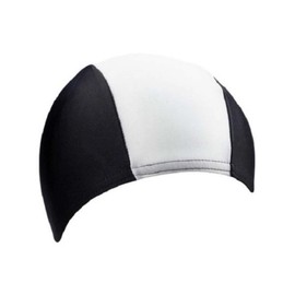 Beco Fabric Swim Cap Swimming Cap, Unisex, Textil-Schwimmhaube, white/black, One Size