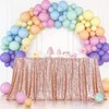 3E Home Rose Gold Sequin Tablecloth Rectangle Sequin Table Cover
