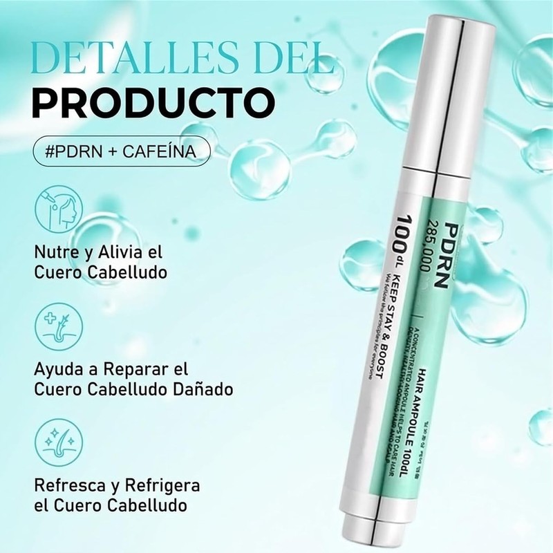 Serum Anticaída PDRN con Queratina y Biotina – Crece Cabello