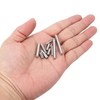 sourcing map 75Pcs 1 Set of 15 Sizes Dowel Pins