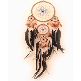 Woru Dreamcatcher Gute Träume Ø ca. 20 cm - Traumfänger mit farbigem Netz