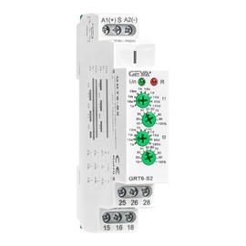 Asymmetric Cycle Timer Relay 2SPDT 10A Long or Short Period Repeat Cycle Tntermittent Timer Electronic Relay in Din Rail Wide Voltage Range AC DC 24V to 240V