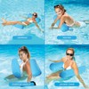 Sinwind Inflatable Swimming Bed, Water Hammock 4-in-1 Lounge Chair Pool