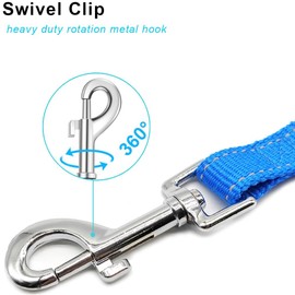 YUCFOREN 5-7FT Reflective Bungee Dog Leash, Anti-Pull for Shock Absorption Nylon Elastic Walking Leash for Small Medium Dogs/Cats