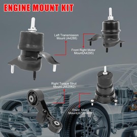 4Pcs Engine Motor Trans Mount Kit Fit for 2012-2017 Toyota Camry 2.5L