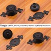 Kelier Antique Cabinet Knobs, [8 Pack] Vintage Retro Mushroom Drawer