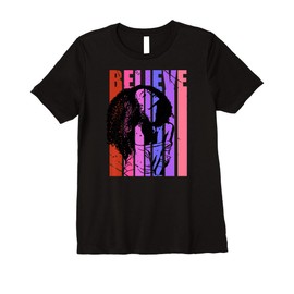 Womens Retro Afro Latina Pride Proud WOmens Afro Curly Hair Latin Premium T-Shirt