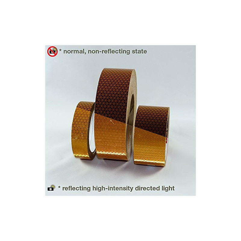 Oralite (Reflexite) REF-DB-SB/YEL210 V92-DB-SB School Bus Microprismatic Conspicuity Tape: 2"