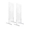 Only Hangers 2' x 6' Gridwall Panel Tower with T-Base