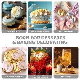 Edible Glitter,Drink Glitter Edible Dust, Edible Sparkles for Food Cupcakes,Cookies,Candy Sugar,Pops,Kosher Halal Certified Food Grade Coloring for Wines,Cocktails,Champagne,Beverages -Silver