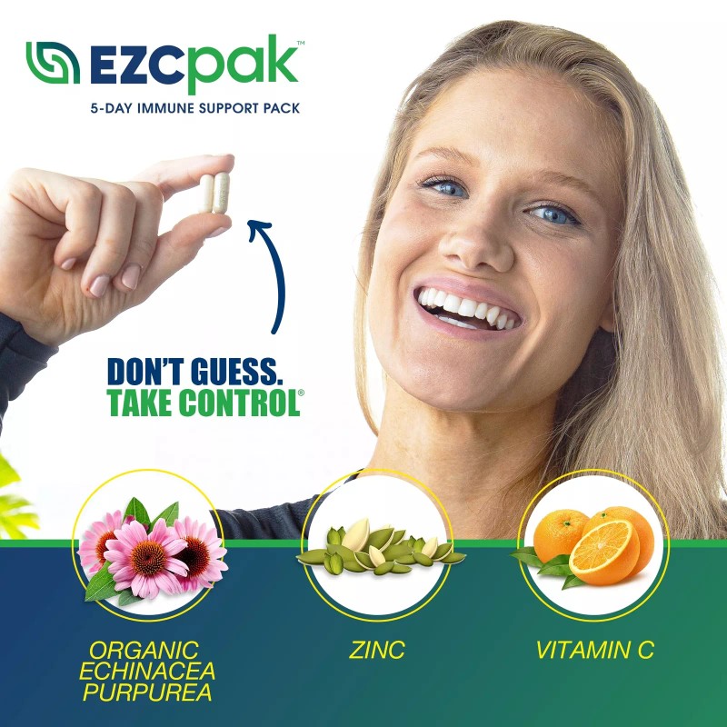 EZC Pak 5-Day Tapered Immune Support Booster - Vitamin Immune