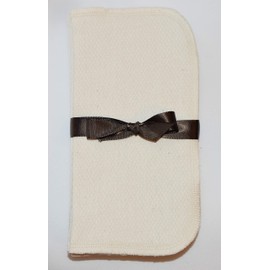 1 Ply Organic Washable Baby Wipes 8 x 8 Inches 10 Pack Sewn with Matching Cotton Thread - Proudly Made in the USA!