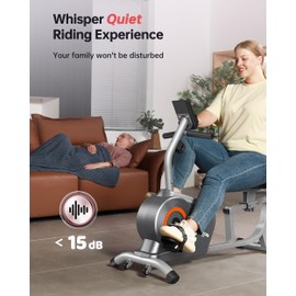 YOSUDA Recumbent Exercise Bike 350LB Weight Capacity-Recumbent Bikes for Home Use with Comfortable Seat, Pulse Sensor & 16-level Resistance