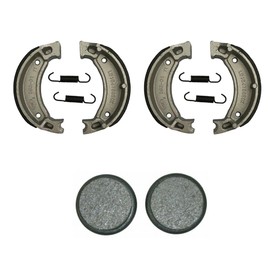 Factory Spec, (2) FS-126 (1) FS-417, Front Brake Shoes & Rear Brake Pads for Yamaha Moto-4 200 225 & 350 SEE YEARS Y