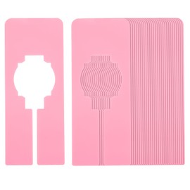 PATIKIL Clothes Dividers for Hanging Clothes, 30 Pack Rectangle Closet Clothing Rack Size Dividers Blank Labels Sorting Rectangular Separator for Closet, Pink