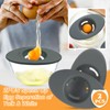 2PCS Silicone Egg Separators, Food-Silicone Egg White Separator, 3-Slit Egg