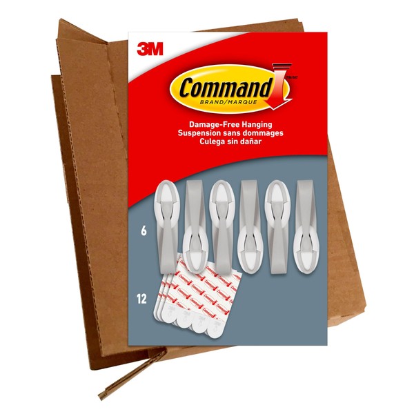 Command 6 Cord Bundlers, 12 Strips, each bundler holds up