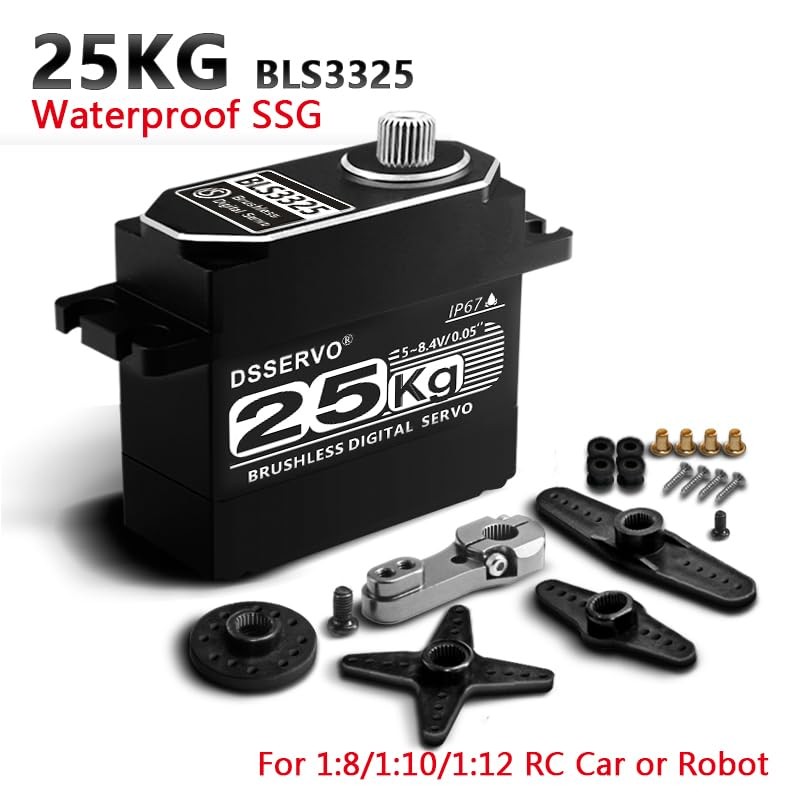 ANNIMOS 25kg/0.05s Brushless All-Metal RC Servo Waterproof High Torque Fast