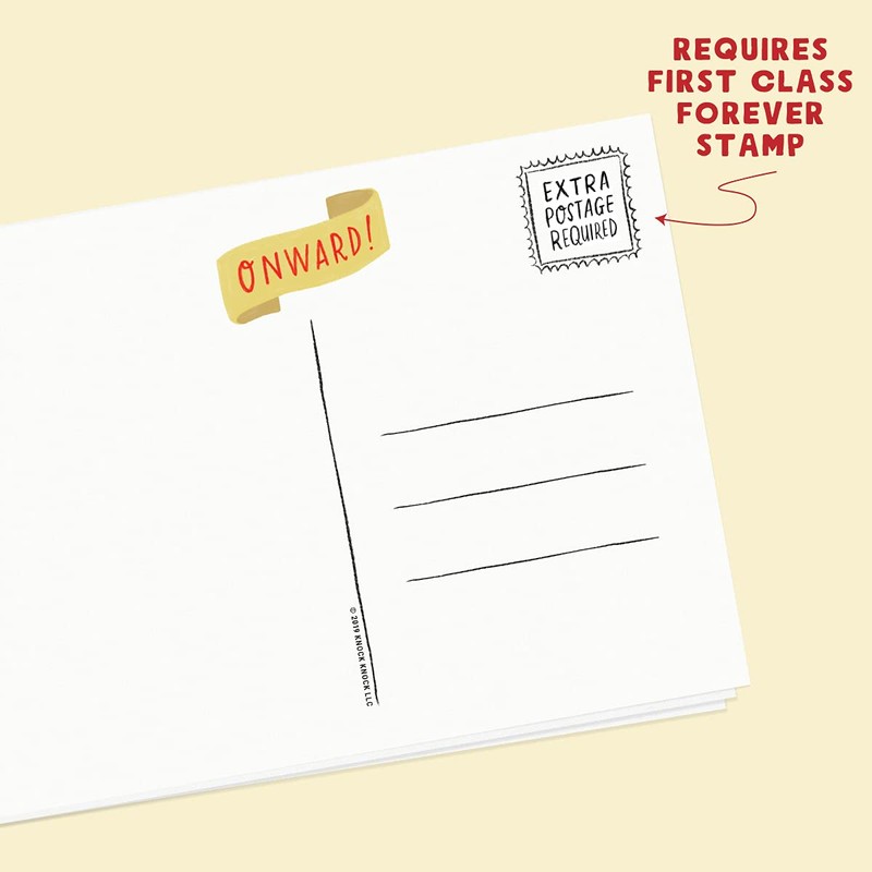 Em & Friends Feminist Postcards Book, 20 Assorted Postcards, Blank