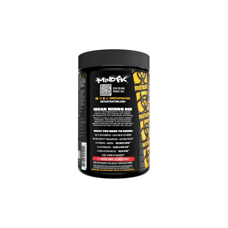 Pre Entreno Mind Fk Mutant 460 Gr 20 Serv Sabor