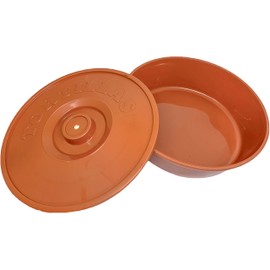 Black Duck Brand 8.5" Tortilla Pancake Warmer & Serving Container (2, Brown & White)