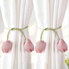 Pack of 2 Curtain Tiebacks, Cute Tulip Curtain Clips, Curtain