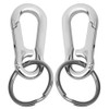 nuoshen Keychain,2 Pcs Metal Keyring Carabiner Clip Keyring Keychains for