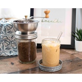 Coffee Grinder Lid for Wide Mouth Mason Jars