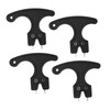 Kisangel 4pcs Golf Spike Wrench: Remover Tool Plastic Handle Golf
