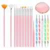 21 Pcs Nail Art Tools Set 1 Pcs Resin Nail