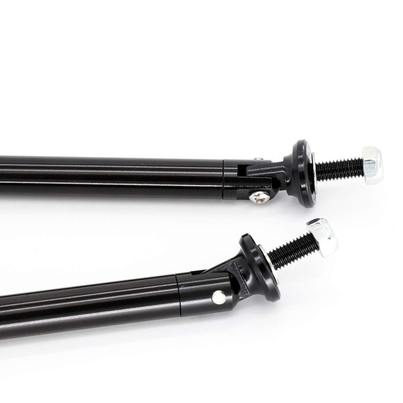 2x Adjustable Front Bumper Lip Splitter Strut Brace Rod Support