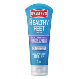O'Keeffe's Healthy Feet Night Treatment Foot Cream for Extremely Dry, Cracked, Feet, 7 Ounce Tube, (Pack of 1)
