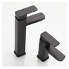 CUZRSIEYI Basin Faucet Black Cold and Hot Water Mixer Bathroom
