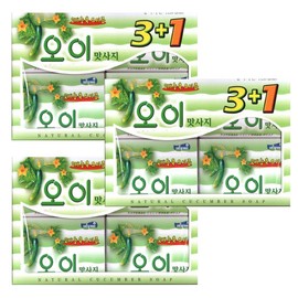 Dongseo C&G Cucumber Massage Soap 100g 12 pieces, 12 pieces / 동서씨앤지 오이 맛사지 비누 100g 12개, 12개입