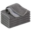 VIVOTE 6 Pack Microfiber Dual Surface Scrubbing Cloth, No Scratch