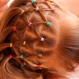 JYC CREATIVE Girls' Hair Elastics, Scrunchies (Assorted, 570 uds)