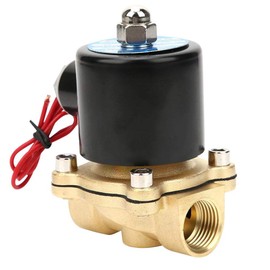 2W160-15 Normally Closed Solenoid Valve G1/2 BSPP Normally Closed Two-Way Solenoid Valve for Water, Oil, Air and Gas (2W-160-15 12V), Electromagnetic Valve