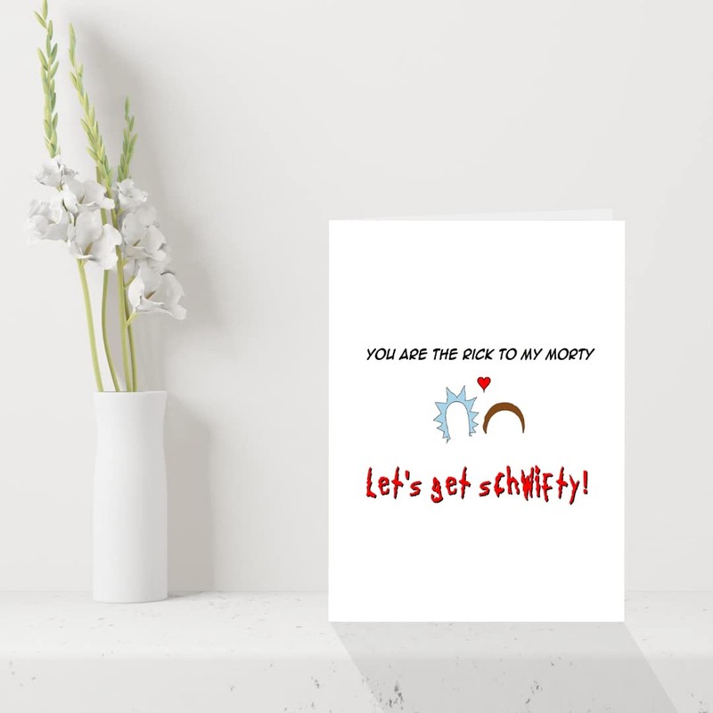 Funny Rick and Morty Anniversary Card - Humour Birthday Cards