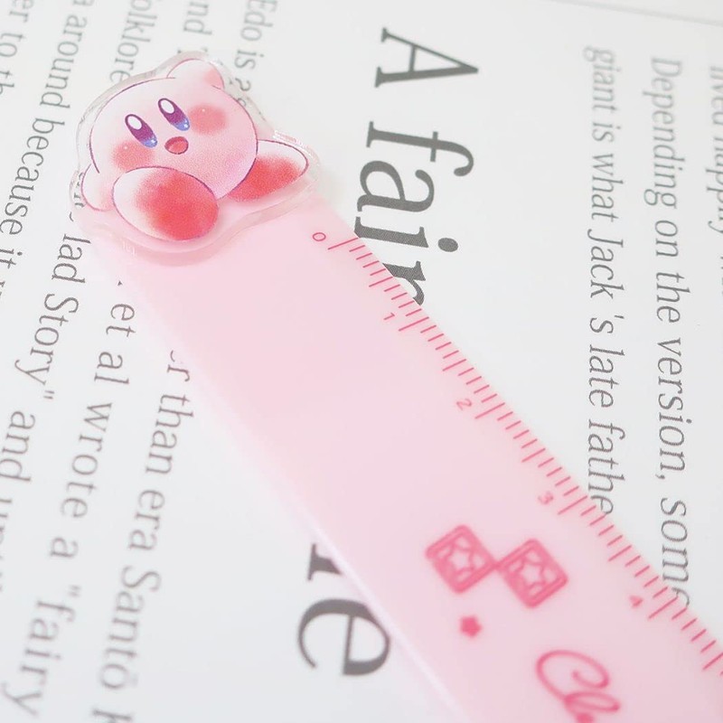 Kamiojapan Kirby Star Ruler with Mascot, Slim 5.5 inches (14