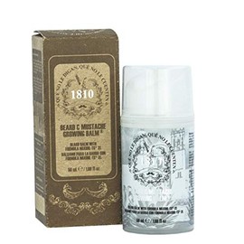 1810 Bálsamo para crecimiento de barba y bigote - Estimula y Fortalece tu Barba y Bigote - Contiene INGREDIENTES 100% NATURALES - Rápida Absorción - N
