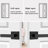 Probrico 4 Pack| Dummy Door Handles in Matte Black, Non-Turning