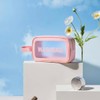 Pink Transparent PVC Cosmetic Bag 3pcs, Waterproof, 3 Sizes, for