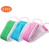 3pcs Loofahs Exfoliating Loofah Back Scrubber For Shower Double Side