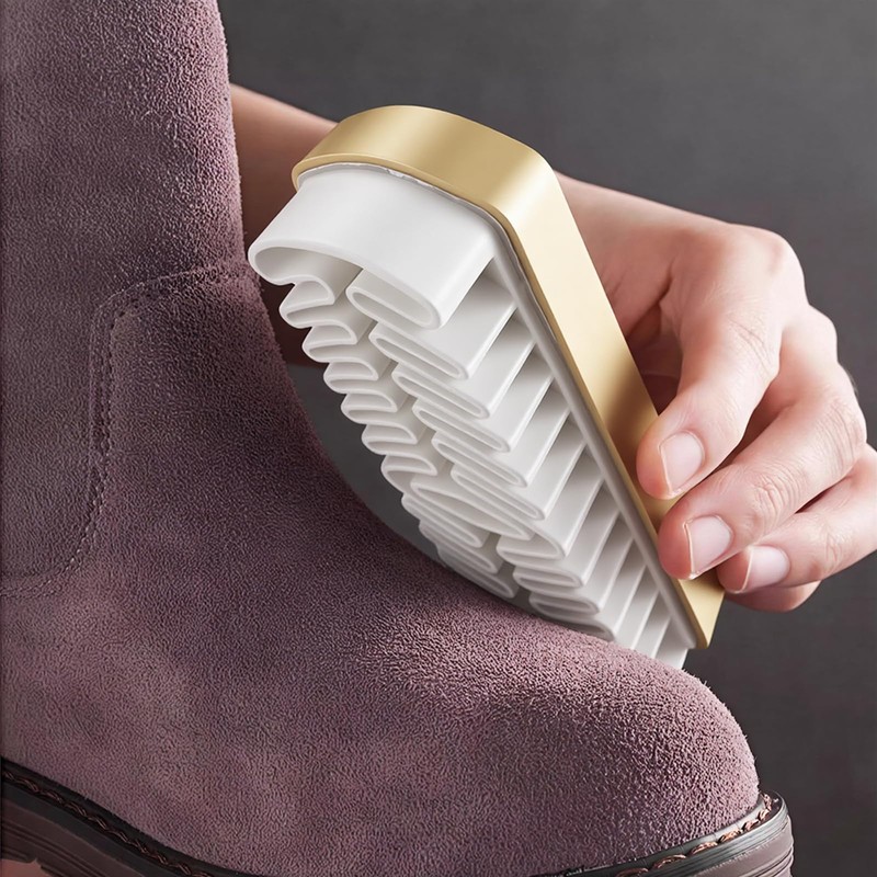 TENOC Suede & Nubuck Brush, Crepe Rubber Shoe Cleaner Tool,