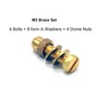 M3 Brass Sets Bolts Form A Washers and Dome Nuts