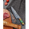SANMUZUO 8" Chef Knife - Professional Kitchen Knife - Hammered