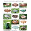 Single Cattail Birdbath