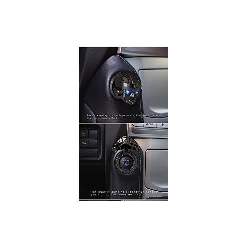 Qirc Car One-key Start Button Cover, Bumblebee Car Engine Start-stop