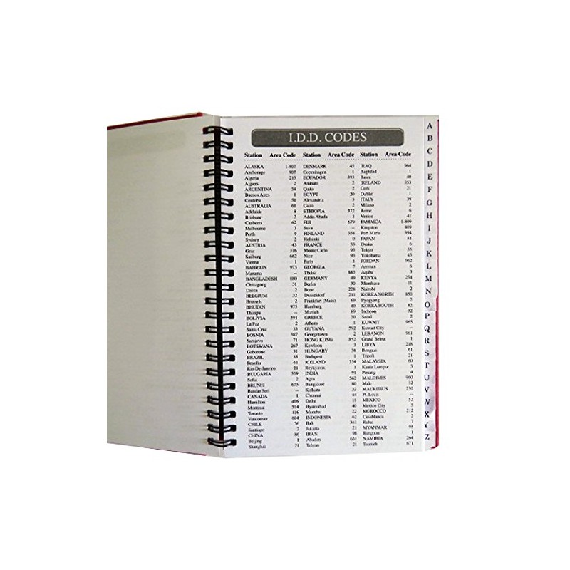 A-Z Strong Address and Telephone Wire Bound Index Book -